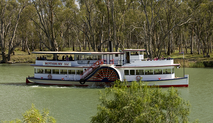 paddleboat on the murray river