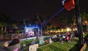 people movie watching in NRMA Capricorn Yeppoon Holiday Park