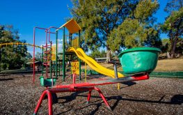 Children's playground Halls Gap Caravan Park
