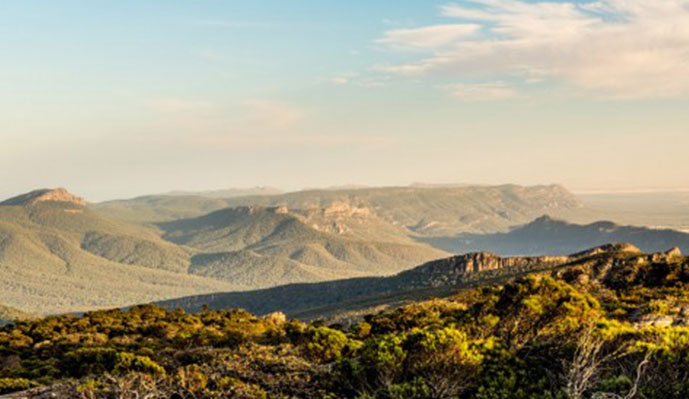 Scenic view of the Grampians National Park