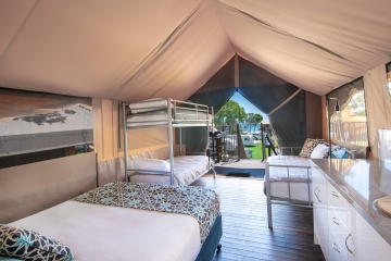 Tree Tops Safari Tent - Living Room