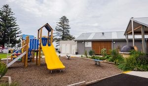 A children&#039;s playground inside a Shellharbour Holiday Park