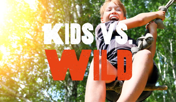 kids vs. wild child on swing